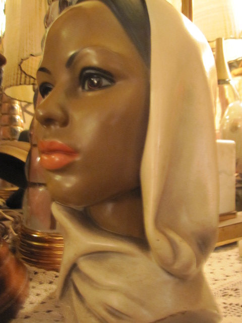 画像4: ■50's　マーワル社ビンテージ女性ターバンヘッド像　アンティーク(6)中東アラブイスラム