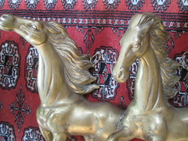 画像5: ◆60's〜アメリカアンティーク　真鍮　立体的な馬の壁掛け*モダンUSA