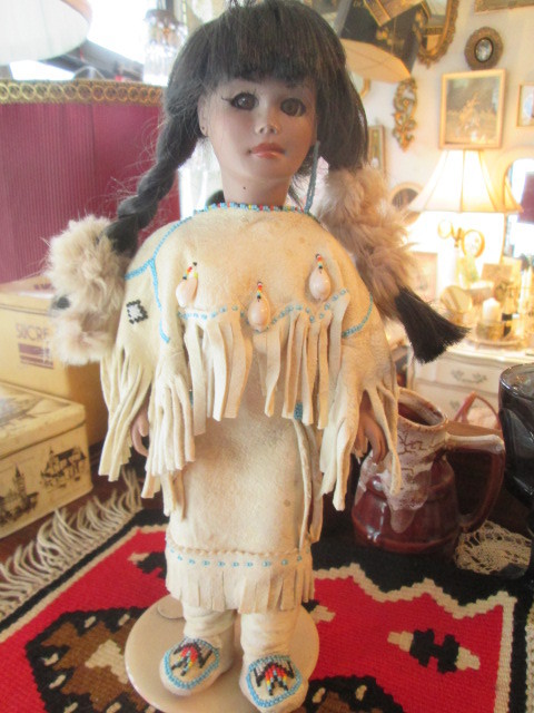 画像1: ネイティブインディアン　女性人形ニューメキシコ*ナバホチマヨ