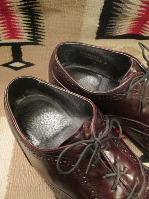 画像3: 抜群◆USA製ビンテージ　ウイングチップ革靴　9　1/2M*紳士