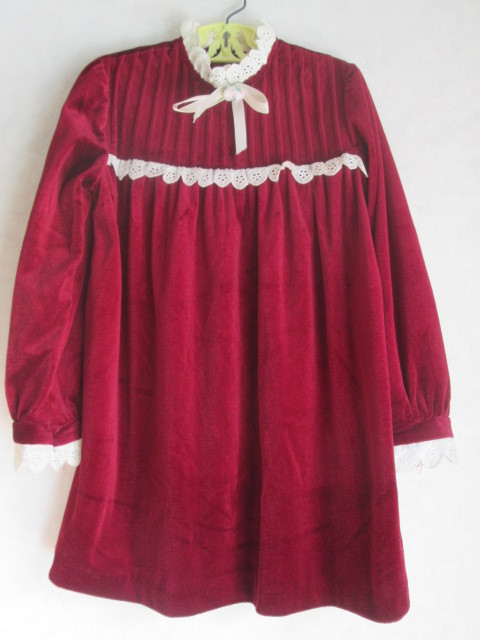画像1: USA製ビンテージ　6歳　女の子ドレス　Vintage７０’ｓ〜