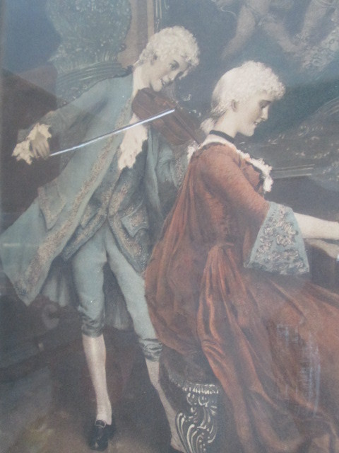 画像2: ◆19世紀〜ヴィクトリアン時代音楽家アンティーク壁掛け*ピアノ