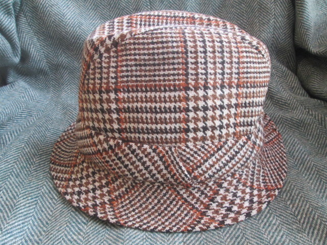 □ヴィンテージ ユーロ帽子ハット Vintage*紳士イギリスツイード 