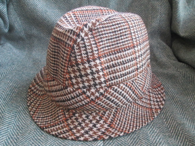 画像1: ■ヴィンテージ　ユーロ帽子ハット　Vintage*紳士イギリスツイード