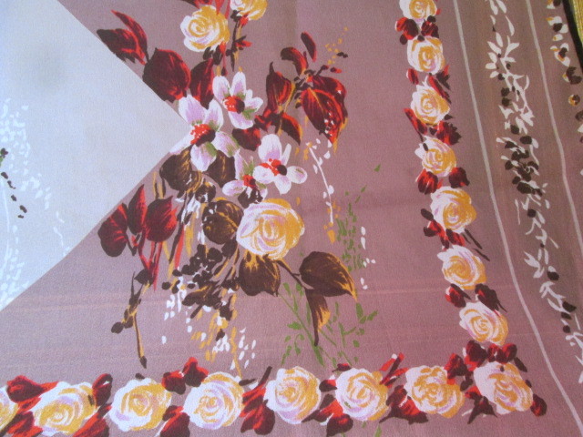 画像3: ヴィンテージ　スカーフ　花柄　欧州　大判