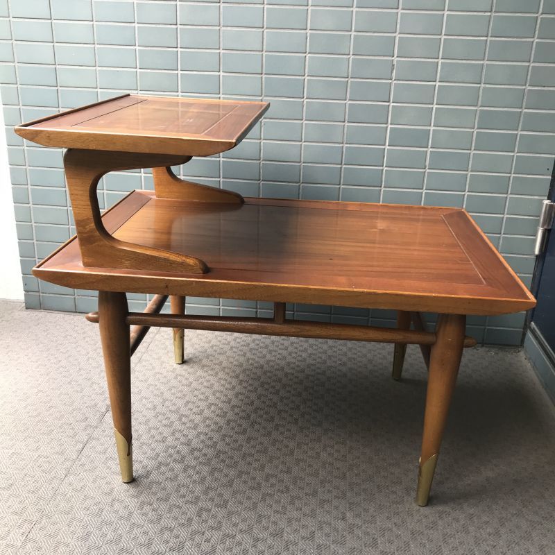 希少！60's アメリカアンティーク LANE木製テーブル USA製ヴィンテージ 