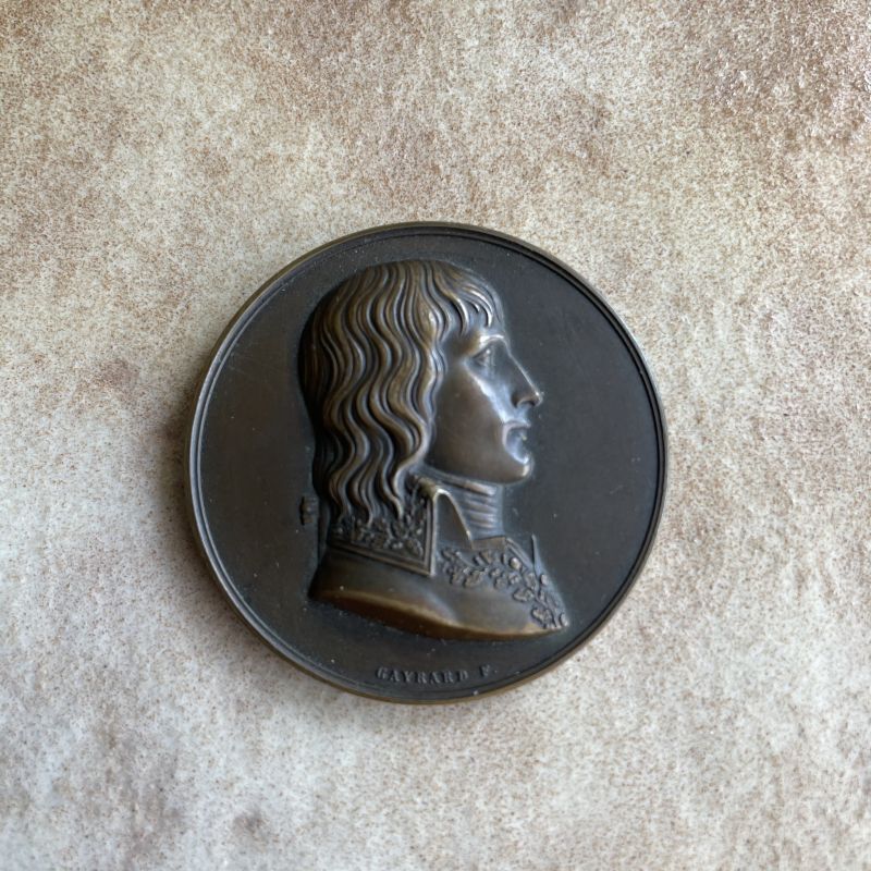 硬貨 希少！19世紀 ナポレオン 銅製ブロンズメダル フランスアンティーク ミリタリー/ドイツイギリスUSAアールヌーボー - ANTIQUE BITTE