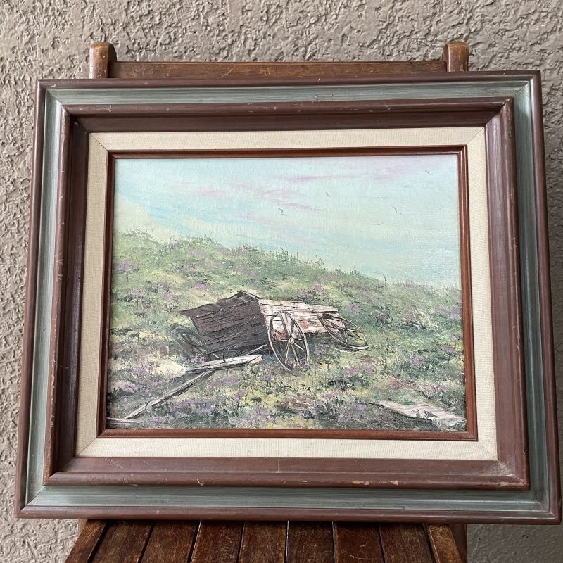 フランスアンティーク 油絵画 (油彩画）風景画.14 | Antiques Knock - www.unidentalce.com.br