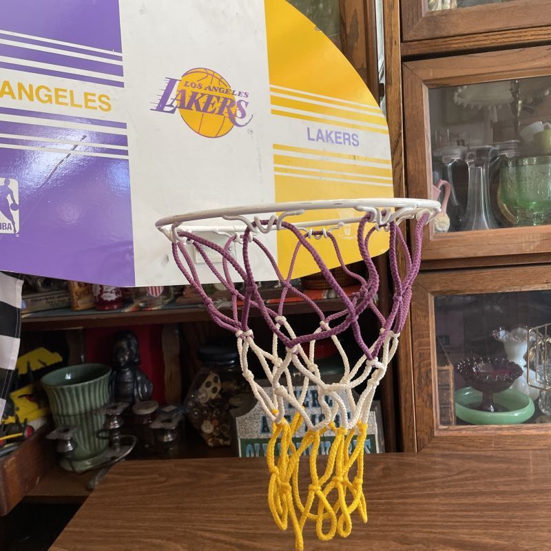 画像1: 希少品！Los Angeles LAKERS レイカーズ　バスケットボールゴール　USAヴィンテージ雑貨/アメリカ西海岸アドバタイジングスポーツ古着