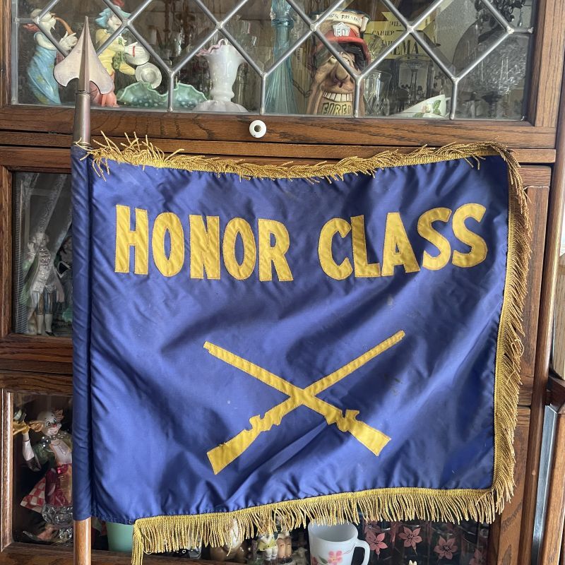希少品実物！30's〜40's honor class 台座付きフラッグ旗 USA 