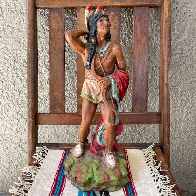画像1: 希少品！70's ネイティブアメリカン　インディアン置物ヴィンテージ　プエブロ雑貨/ナバホチマヨ古道具オルテガカチナアンティーク