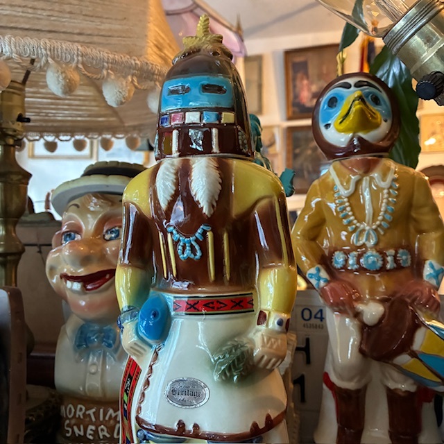 画像7: 貴重！70's カチナインディアン像ウイスキーデカンタ　1976年アメリカアンティーク/セドナ精霊壷USAヴィンテージ雑貨ネイティブnavajoナバホ族チマヨ