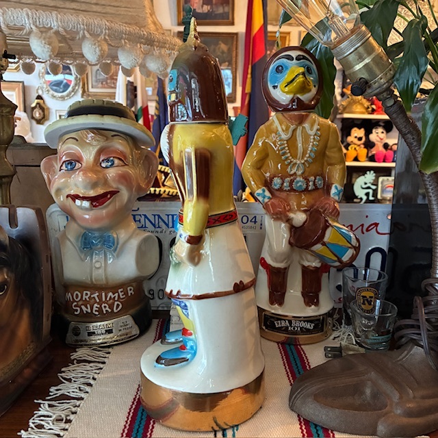 画像5: 貴重！70's カチナインディアン像ウイスキーデカンタ　1976年アメリカアンティーク/セドナ精霊壷USAヴィンテージ雑貨ネイティブnavajoナバホ族チマヨ