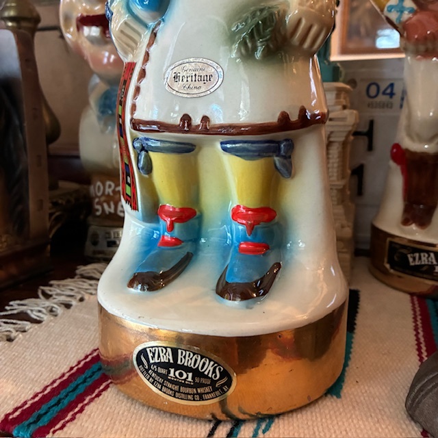 画像3: 貴重！70's カチナインディアン像ウイスキーデカンタ　1976年アメリカアンティーク/セドナ精霊壷USAヴィンテージ雑貨ネイティブnavajoナバホ族チマヨ