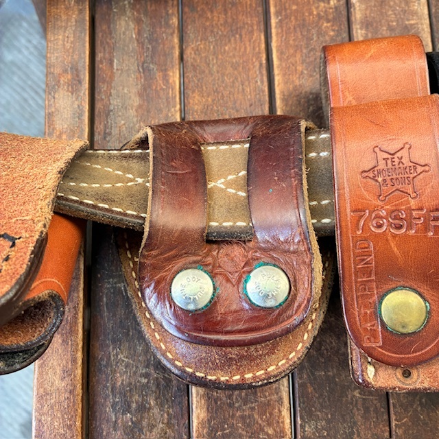 画像5: 貴重！USAヴィンテージ本革レザー小道具ポケット多数ベルト　アメリカ製　/古道具テキサス州ウエスタン革靴トラッドネイティブ古着